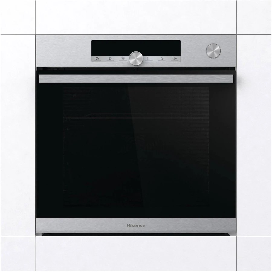 Hisense O643PX 60 cm Einbauofen mit Pyrolyse und Dampf Edelstahl